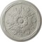 Ekena Millwork Luton Ceiling Medallion (Fits Canopies up to 3 1/2"), Hand-Painted Pot of Cream, 21"OD x 2"P CM21LUPCF - alternate 1